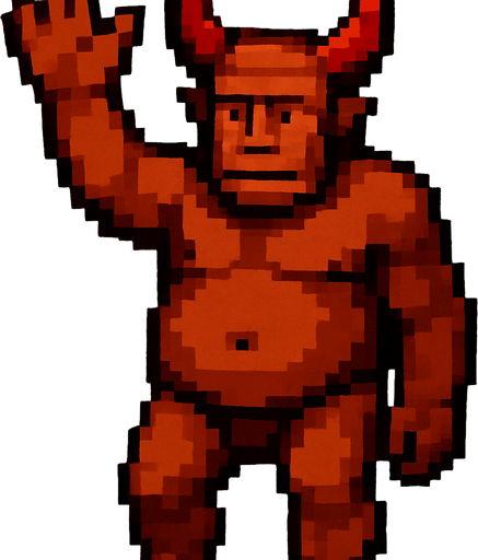 Arm is up in the air.