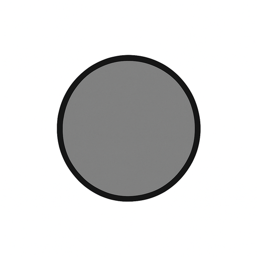 grey dot at the center medium size 2d no background.
In-Game asset.  2d.  High contrast.  No shadows