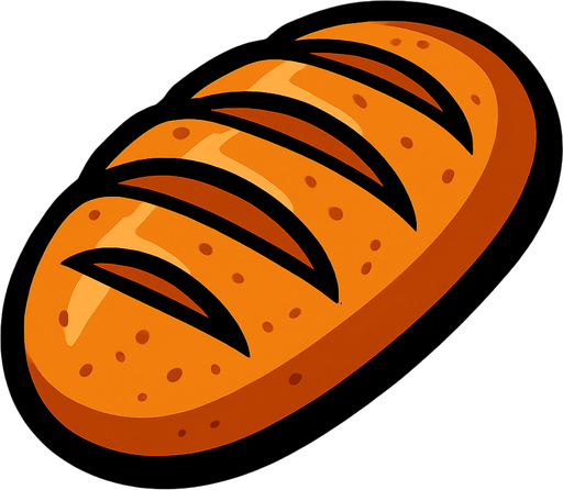 ekmek.
In-Game asset.  2d.  High contrast.  No shadows