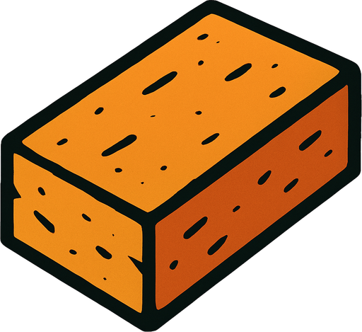 Make a singular brick.
In-Game asset.  2d.  High contrast.  No shadows flat