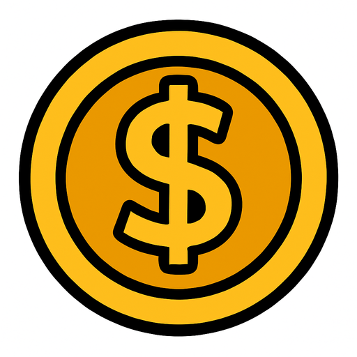 Coin.
In-Game asset.  2d.  High contrast.  No shadows