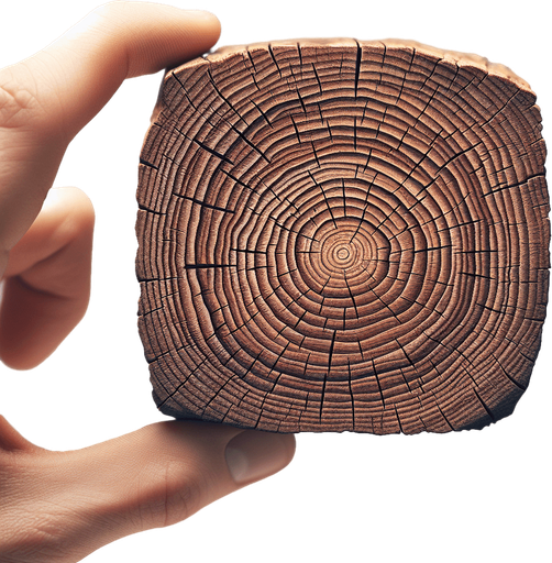A small piece of wood.