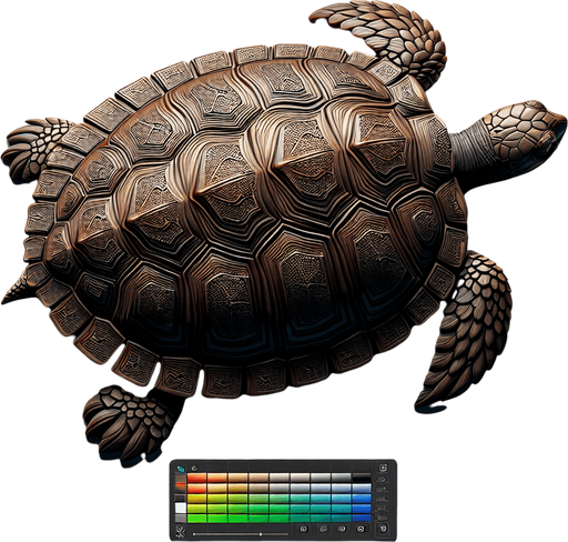 Turtle shell.
Single Game Texture.  In-Game asset.  2d.  Blank background.  High contrast.  No shadows