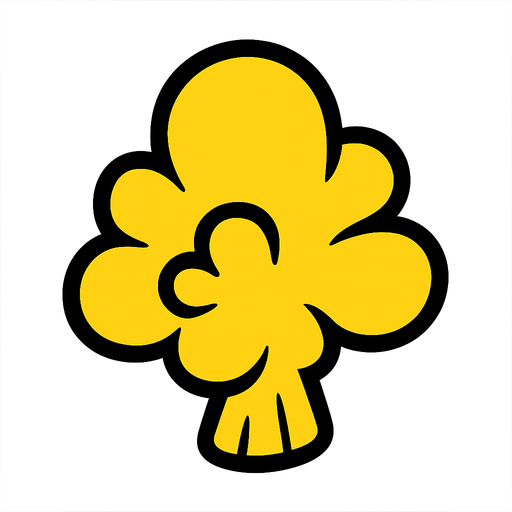 Super popcorn yellow.
In-Game asset.  2d.  High contrast.  No shadows