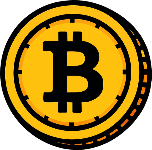 Bitcoin.
In-Game asset.  2d.  High contrast.  No shadows