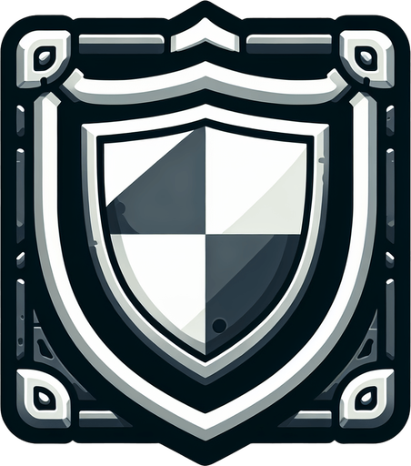 shield.
Single Game Texture.  In-Game asset.  2d.  Blank background.  High contrast.  No shadows