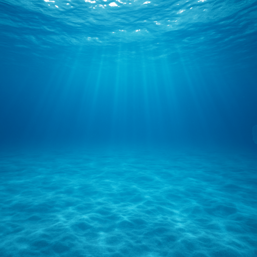 quite blue under water of sea