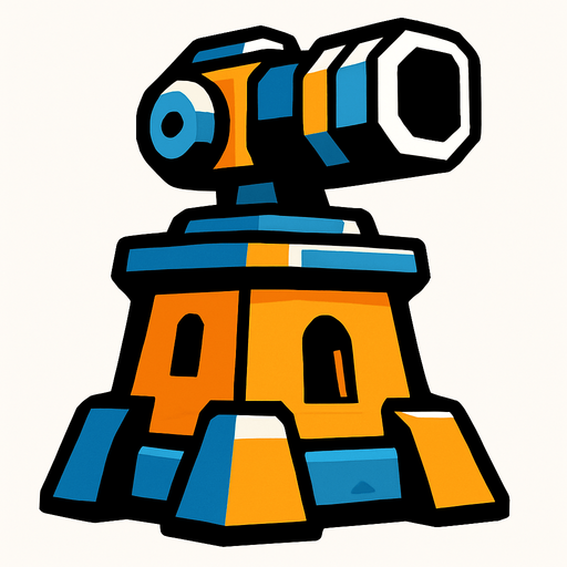 defenseTower.
In-Game asset.  2d.  High contrast.  No shadows