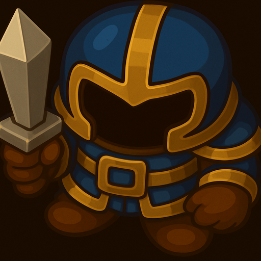 change the color theme to blue, brown and gold, but keep the sword silver
