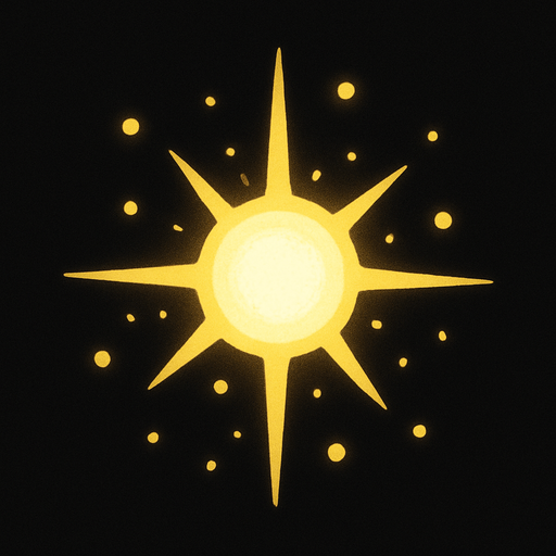 Particula de luz.
In-Game asset.  2d.  High contrast.  No shadows