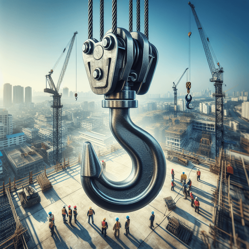 Construction crane hook
