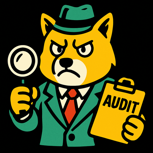 DOGE Enemy Auditor.
In-Game asset.  2d.  High contrast.  No shadows