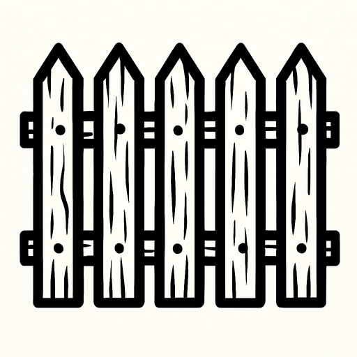 fence.
In-Game asset.  2d.  High contrast.  No shadows