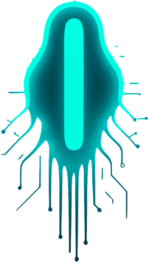 topdown view, sleek fast-moving digital virus, straight vertical shape, bright cyan core, smooth streamlined body, minimal circuit-like lines, futuristic minimal design, fits motherboard environment
In-Game asset.  2d.  High contrast.  No shadows