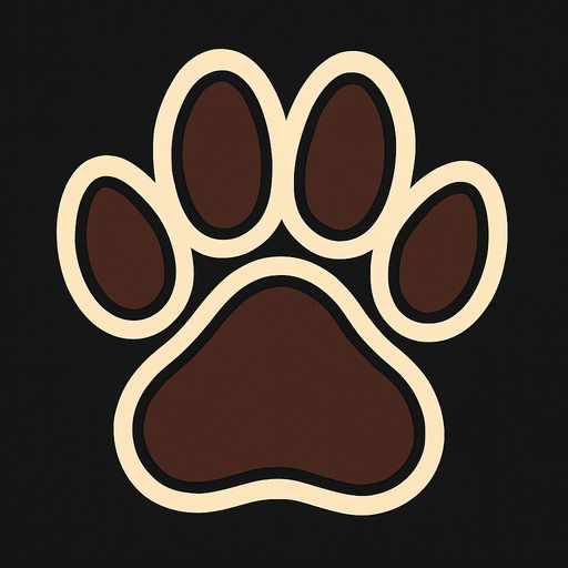 Huella de perro.
In-Game asset.  2d.  High contrast.  No shadows