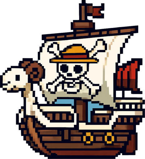 goin merri de pixeles.
In-Game asset.  2d.  High contrast.  No shadows