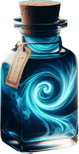 blue potion
a blue potion