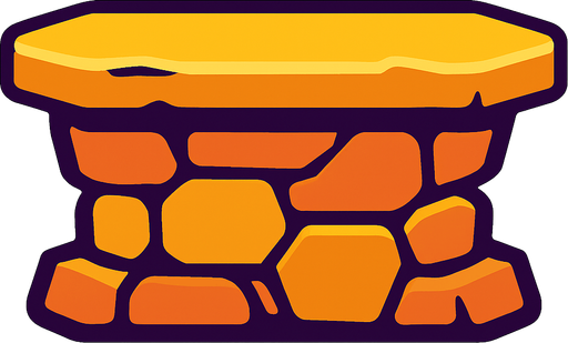 Platform.
In-Game asset.  2d.  High contrast.  No shadows