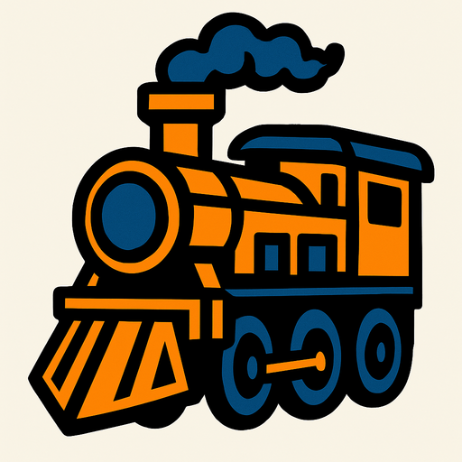 Train.
In-Game asset.  2d.  High contrast.  No shadows