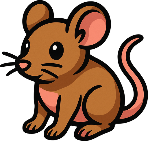 draw a mouse.
In-Game asset.  2d.  High contrast.  No shadows