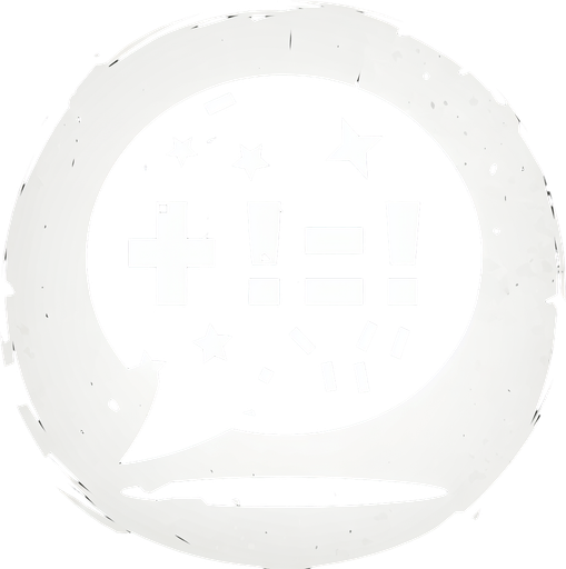 Speech bubble with expletive word in it.
Single Game Texture. In-Game asset. 2d. Blank background. High contrast. No shadows.