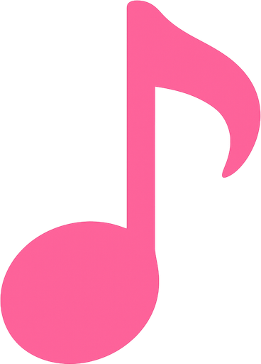 2d golgesiz pembe bir do notasi olustur/.
In-Game asset.  2d.  High contrast.  No shadows