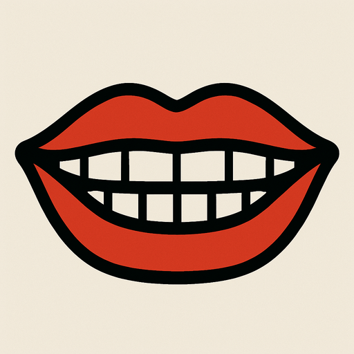 Closed mouth.
In-Game asset.  2d.  High contrast.  No shadows