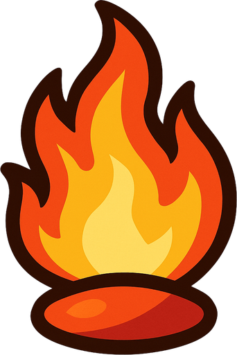 Ember.
In-Game asset.  2d.  High contrast.  No shadows