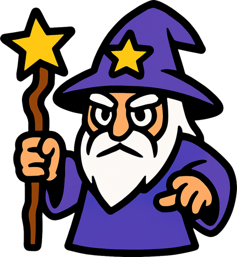 mago.
In-Game asset.  2d.  High contrast.  No shadows