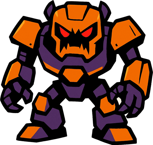 Enemy robot.
In-Game asset.  2d.  High contrast.  No shadows