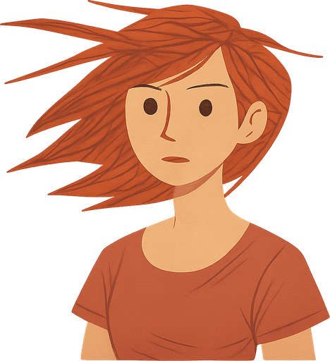 The woman's face is turned towards us. No background. Transparent background. Blank background. No shadows. 2d. In-Game asset. flat