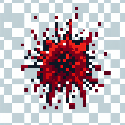 top down view, blood splatter game sprite
no background