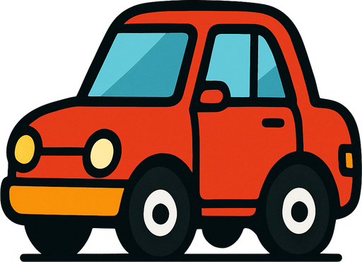 Carro 2d.
In-Game asset.  2d.  High contrast.  No shadows