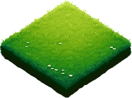 green meadow surface.

Single Game Texture.  In-Game asset.  2d.  Blank background.  High contrast.  No shadows