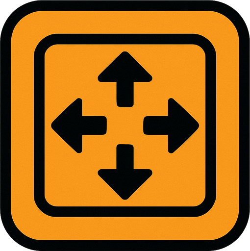 Movement button, item moving button.
In-Game asset.  2d.  High contrast.  No shadows