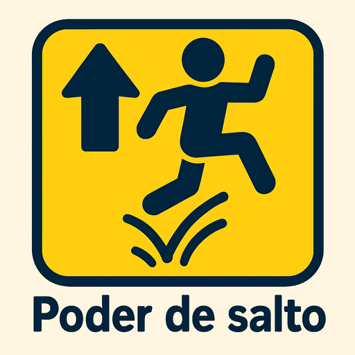 Poder de saltó.
In-Game asset.  2d.  High contrast.  No shadows