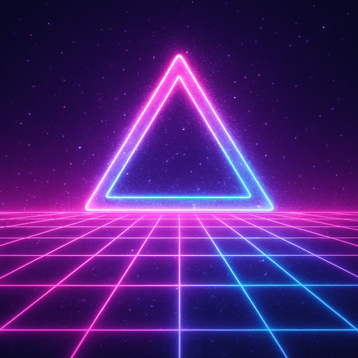 faint glowing outlines with a shimmer effect  retro synthwave style.
In-Game asset.  2d.  High contrast.  No shadows