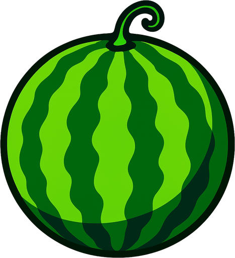 just watermelon picture..
In-Game asset.  2d.  High contrast.  No shadows