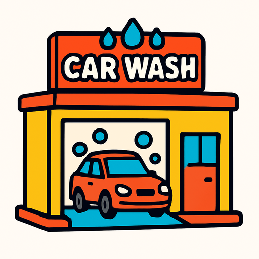 carwash bussiness.
In-Game asset.  2d.  High contrast.  No shadows