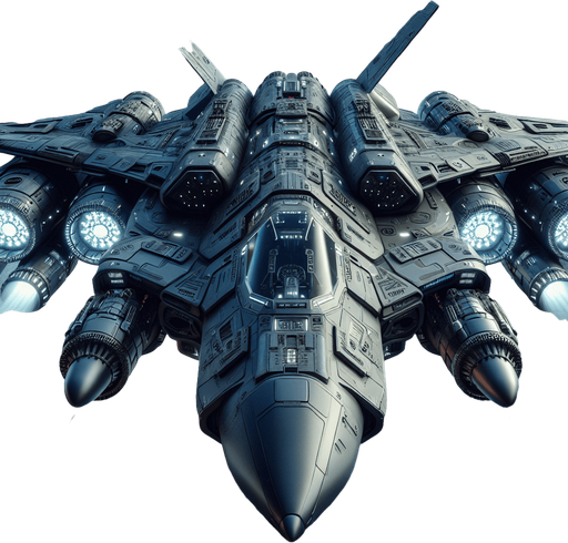 futuristic space fighter..
full front view