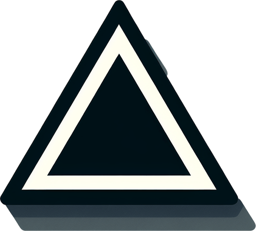 Triangle
=
Single Game Texture. In-Game asset. 2d. Blank background. High contrast. No shadows.