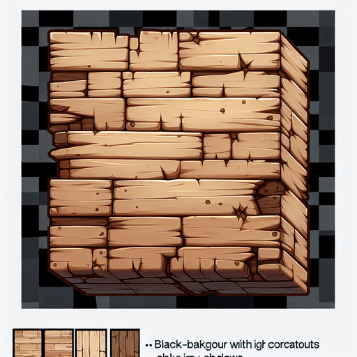 cartoon old splintered wood background.
Single Game Texture. In-Game asset. 2d. Blank background. High contrast. No shadows.
