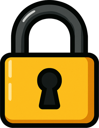 Lock.
In-Game asset.  2d.  High contrast.  No shadows