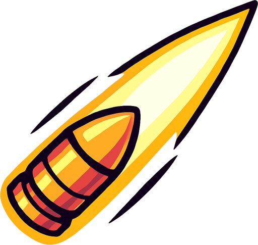 ışın mermisi.
In-Game asset.  2d.  High contrast.  No shadows