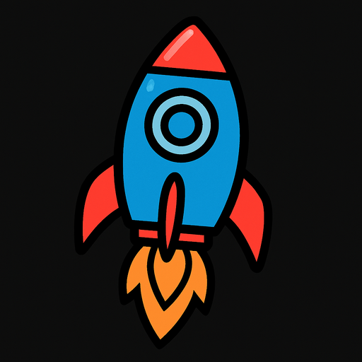 Rocketship.
In-Game asset.  2d.  High contrast.  No shadows