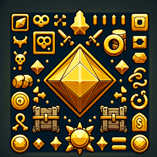 Gold.
Single Game Texture.  In-Game asset.  2d.  Blank background.  High contrast.  No shadows