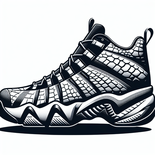 one gator shoe side view.
Single Game Texture.  In-Game asset.  2d.  Blank background.  High contrast.  No shadows