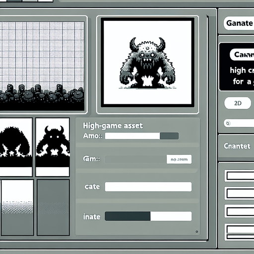 Canavar.
Single Game Texture.  In-Game asset.  2d.  Blank background.  High contrast.  No shadows