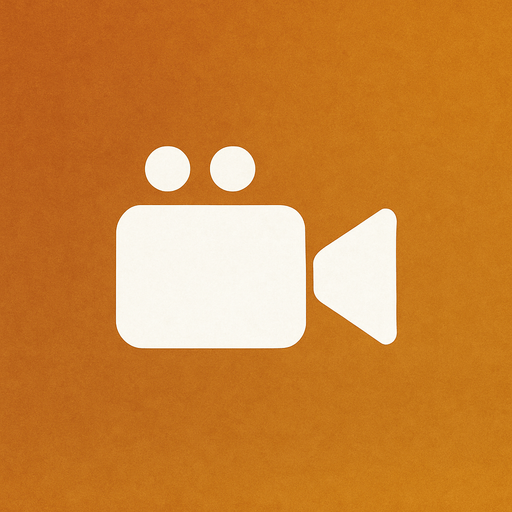 white video camera icon