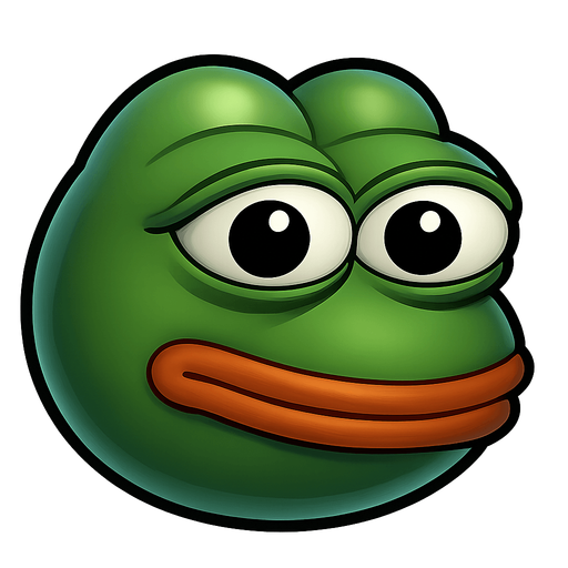 Head of pepe meme. each face shaped as a marble shaped face made in blender 3D. 
In-Game asset.  2d.  High contrast.  No shadows
